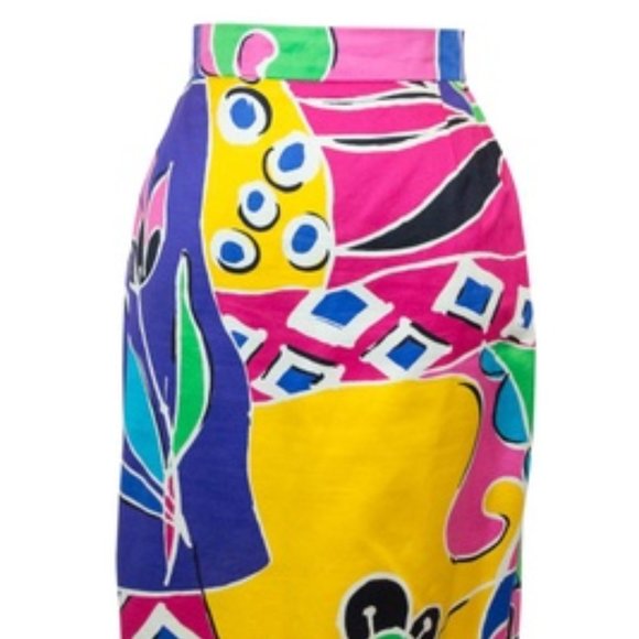 Escada Dresses & Skirts - Vintage Escada Multicolor Patterned Skirt